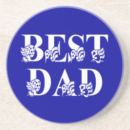 Best Dad Blue Flag Tex Onderzetter