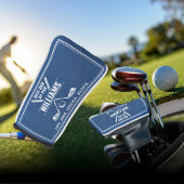 BEST DAD BY PAR Blue Leather Keepsake Golf Head Golfheadcover