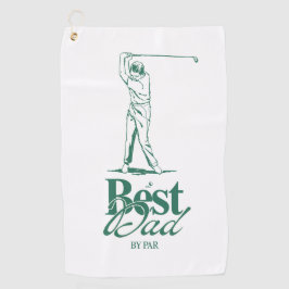'Best Dad By Par' Classic Style Good Golf Pun Gift Golfhanddoek