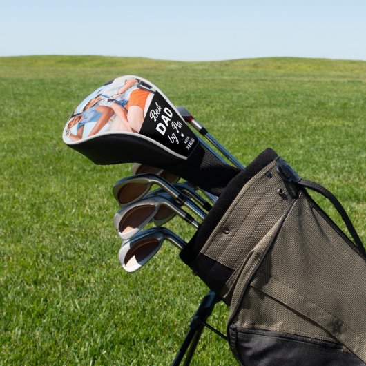 BEST DAD BY PAR Custom Foto Moderne Golfer Golfheadcover (Insitu)