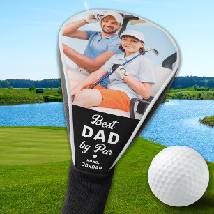 BEST DAD BY PAR Custom Foto Moderne Golfer Golfheadcover