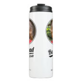 Best Dad By Par Custom Kind Foto Golf White Thermosbeker (Voorkant)
