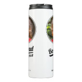 Best Dad By Par Custom Kind Foto Golf White Thermosbeker (Achterkant)