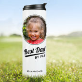 Best Dad By Par Custom Kind Foto Golf White Thermosbeker