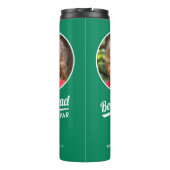 Best Dad By Par Custom Kind Foto Golfgroen Thermosbeker (Achterkant)
