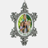 Best Dad By Par Custom Photo Golf Theme Ornament (Links)