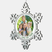Best Dad By Par Custom Photo Golf Theme Ornament (Rechts)