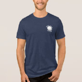 Best Dad By Par Cute Golf Lover and Year Custom Tri-Blend Shirt (Voorkant)