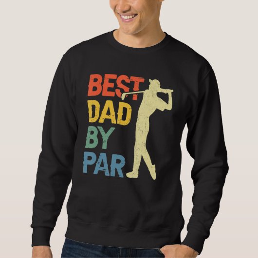 Best Dad By Par Daddy Father s Day Golf  Golfer Trui (Voorkant)