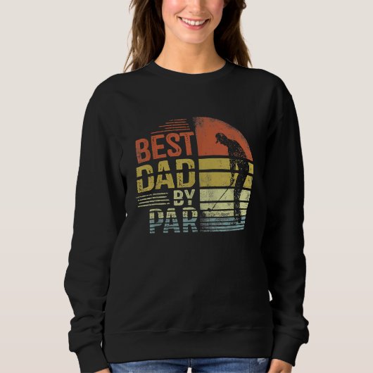 Best Dad By Par Daddy Father's Day Golf  For Mens Trui (Voorkant)