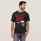 Best Dad By Par  Disc Golf   Men Him T-shirt (Voorkant volledig)