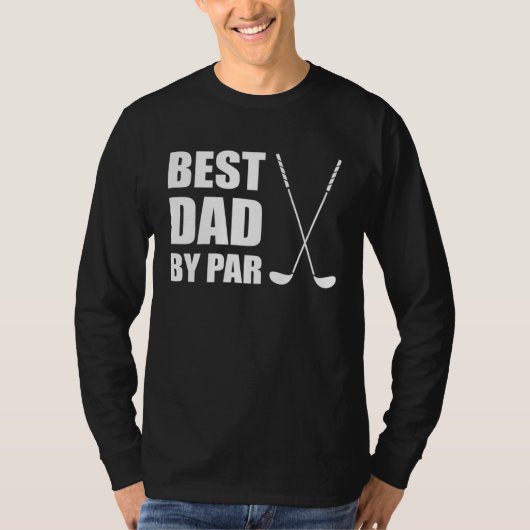Best Dad By Par Father Golfer Pun T-shirt (Voorkant)