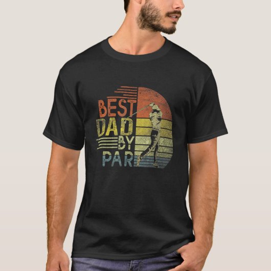 Best Dad By Par Father s Day Golf  Grandpa T-shirt (Voorkant)