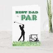 Best Dad by Par Father's Day Card Kaart (Voorkant)