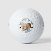 BEST dad BY PAR Foto Gepersonaliseerde vaderdag Golfballen (Voorkant)