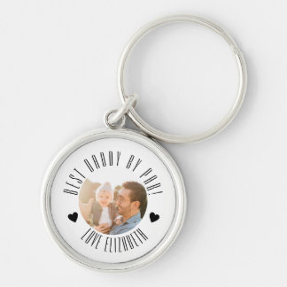 BEST Dad BY PAR Foto Gepersonaliseerde vaderdag Sleutelhanger