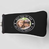 BEST DAD BY PAR Foto Grappige aangepaste kleuren Golfheadcover (Voorkant)