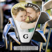 BEST DAD BY PAR Foto Monogram Golf Head Hoesje Golfheadcover