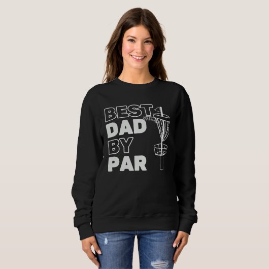 Best Dad By Par Frisbee Disc Golf Player Trui (Voorkant volledig)