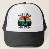 Best Dad By Par, Fun Gift For Golfer Dad Trucker Pet (Voorkant)