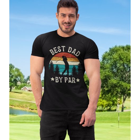 Best Dad By Par Funny Golf Dad T-shirt