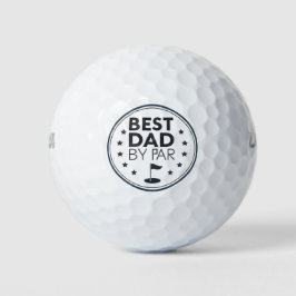 Best Dad By Par Golf Badge Design Golfballen
