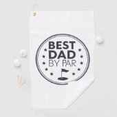 Best Dad By Par Golf Badge Design Golfhanddoek (Insitu)