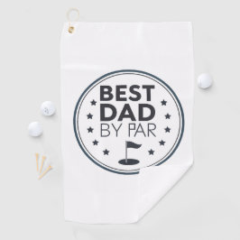 Best Dad By Par Golf Badge Design Golfhanddoek