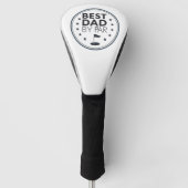 Best Dad By Par Golf Badge Design Golfheadcover (Voorkant)