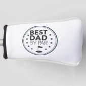 Best Dad By Par Golf Badge Design Golfheadcover (Voorkant)