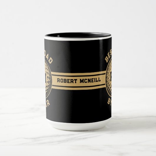 Best Dad By Par Golf Ball Personalized Mok (Midden)