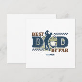 Best Dad By Par – Golf Dad Silhouette Design (Voorkant / Achterkant)
