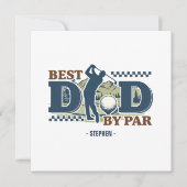 Best Dad By Par – Golf Dad Silhouette Design (Voorkant)