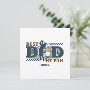 Best Dad By Par – Golf Dad Silhouette Design