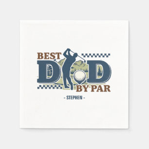 Best Dad By Par – Golf Dad Silhouette Design Servet