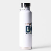 Best Dad By Par – Golf Dad Silhouette Design Waterfles (Rechts)