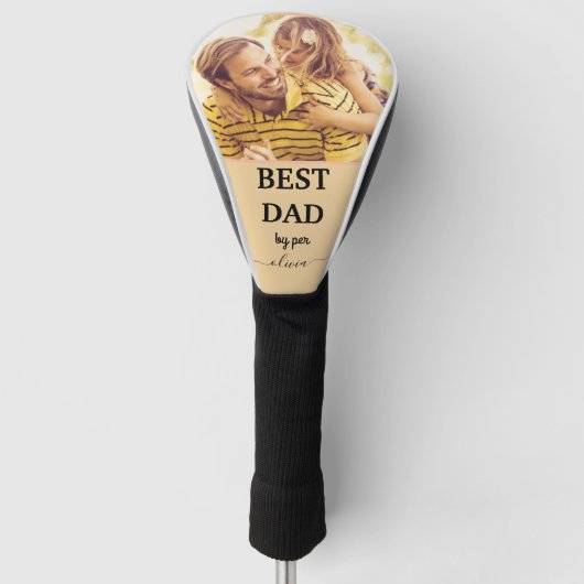 Best Dad By Par Golf Head Cover – Funny Father’s D (Voorkant)