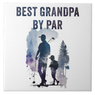 Best Dad By Par – Grappige Sarcastische Golf Pun V Tegeltje