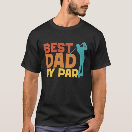 Best Dad By Par Men's Golf  Father's Day Golf Dad T-shirt (Voorkant)