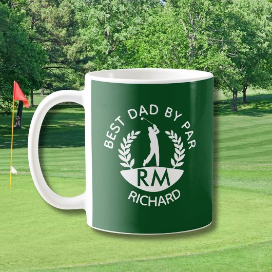 BEST DAD BY PAR MONOGRAM NAME KOFFIEMOK