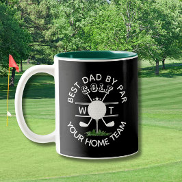 BEST DAD BY PAR MONOGRAM  TWEEKLEURIGE KOFFIEMOK