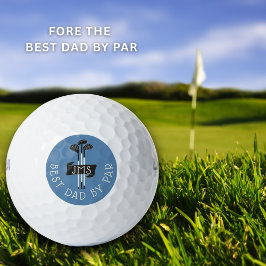Best Dad By Par Monogrammed Golf Clubs Custom Golfballen