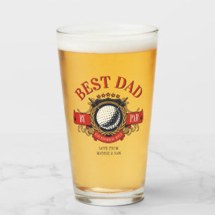 Best Dad By Par Seal Elegant Custom Glas