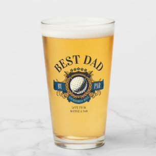 Best Dad By Par Seal Elegant Custom Glas