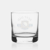 Best Dad By Par Seal Elegant Custom Whisky Glas (Achterkant)