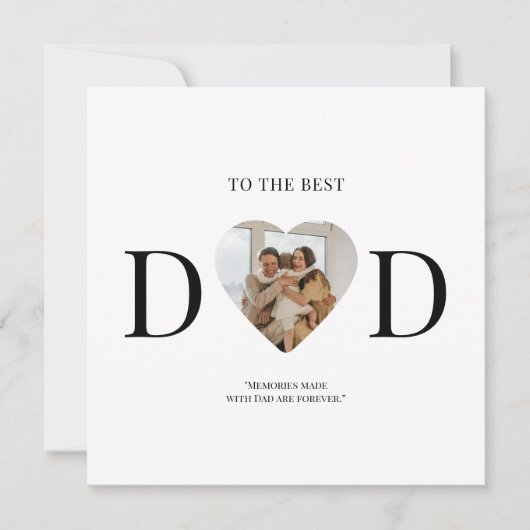 Best Dad Custom Photo Heart | Vaderdag (Voorkant)