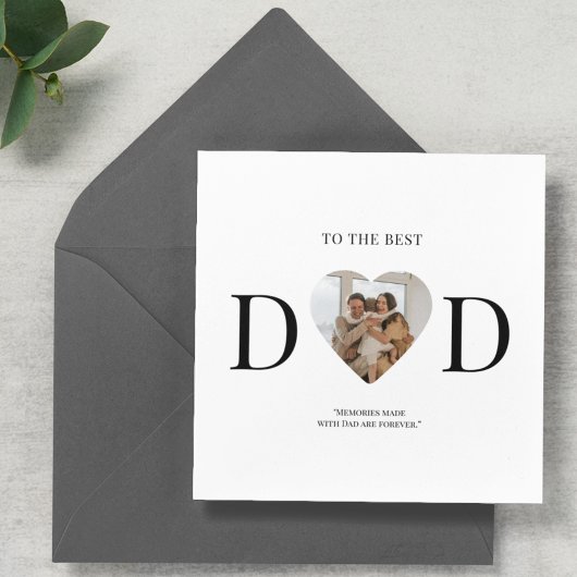 Best Dad Custom Photo Heart | Vaderdag