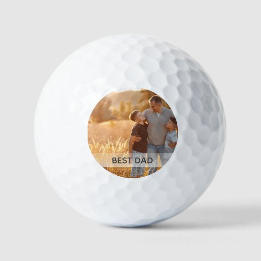 Best Dad Custom Photo Personalized Golf Balls Golfballen (Voorkant)