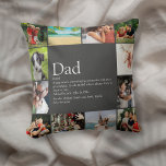 Best Dad Daddy Father Definition 12 Photo Gray Kussen<br><div class="desc">Personalise for a special dad,  daddy or father to create a unique gift for Father's day,  birthdays,  Christmas or any day you want to show how much he means to you. A perfect way to show him how amazing he is every day. Designed by Thisisnotme©</div>