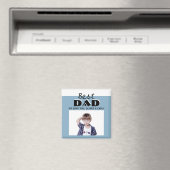 Best Dad Dusty Blue Photo Vader Day Magnet (Insitu (Vaatwasser))